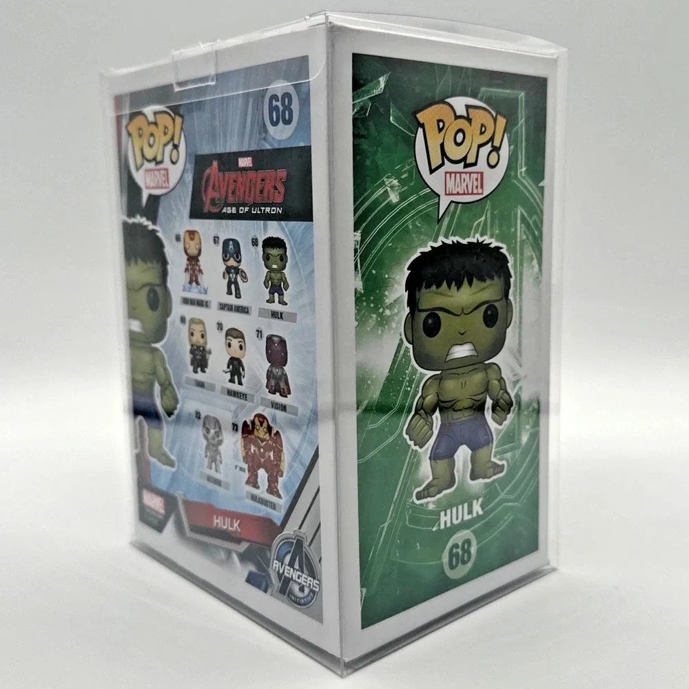 Hulk Funko Pop #68 Marvel Avengers Age Of Ultron Vinyl Figurine w/ Pop Protector
